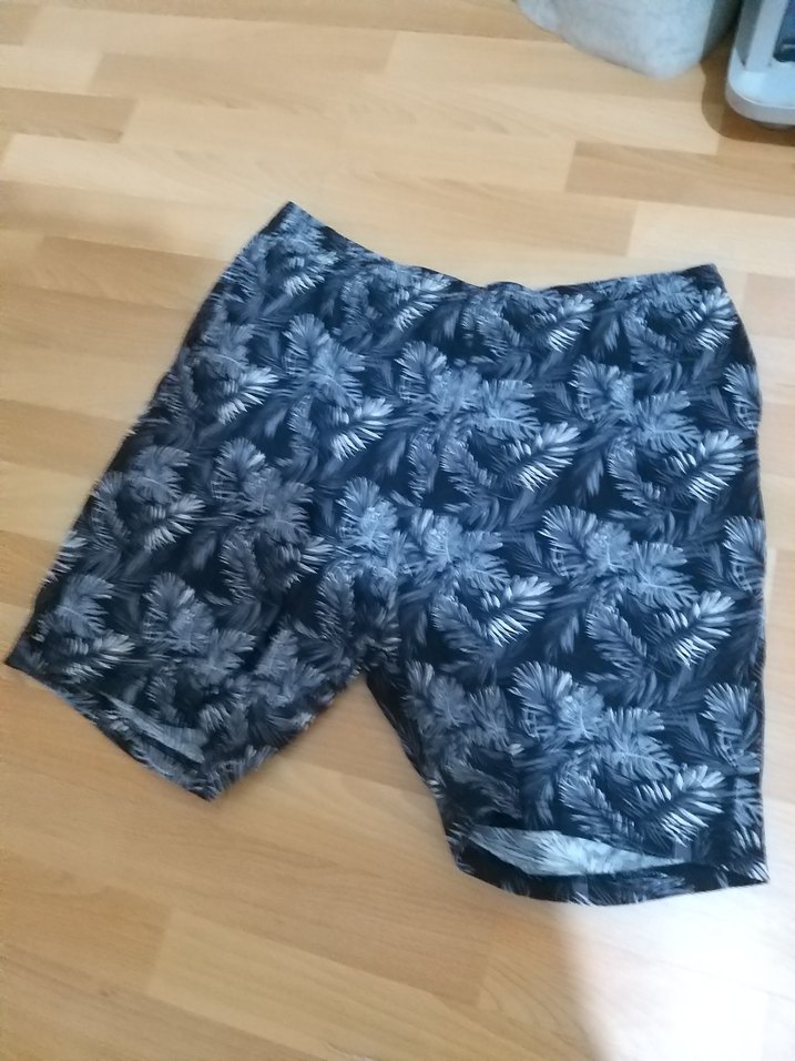 Erkek Mavi Bağcıklı Midi Şort - Görsel 3