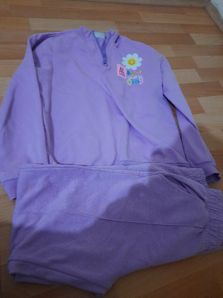 Mor Kız Sweatshirt Uzun Kollu ikili eşofman takım  lcw marka - Görsel 3