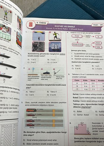  Gri Robot Figürlü Fen Bilimleri Test Kitabı