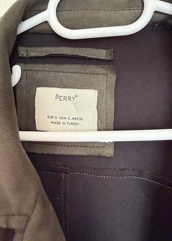 Haki Süet Midi Kadın Trençkot - Görsel 2