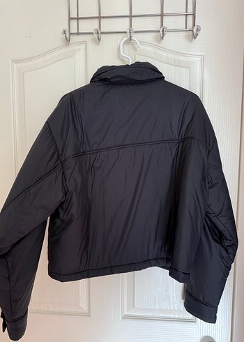 Düğmeli Siyah Oversize Kadın Ceket - Görsel 3