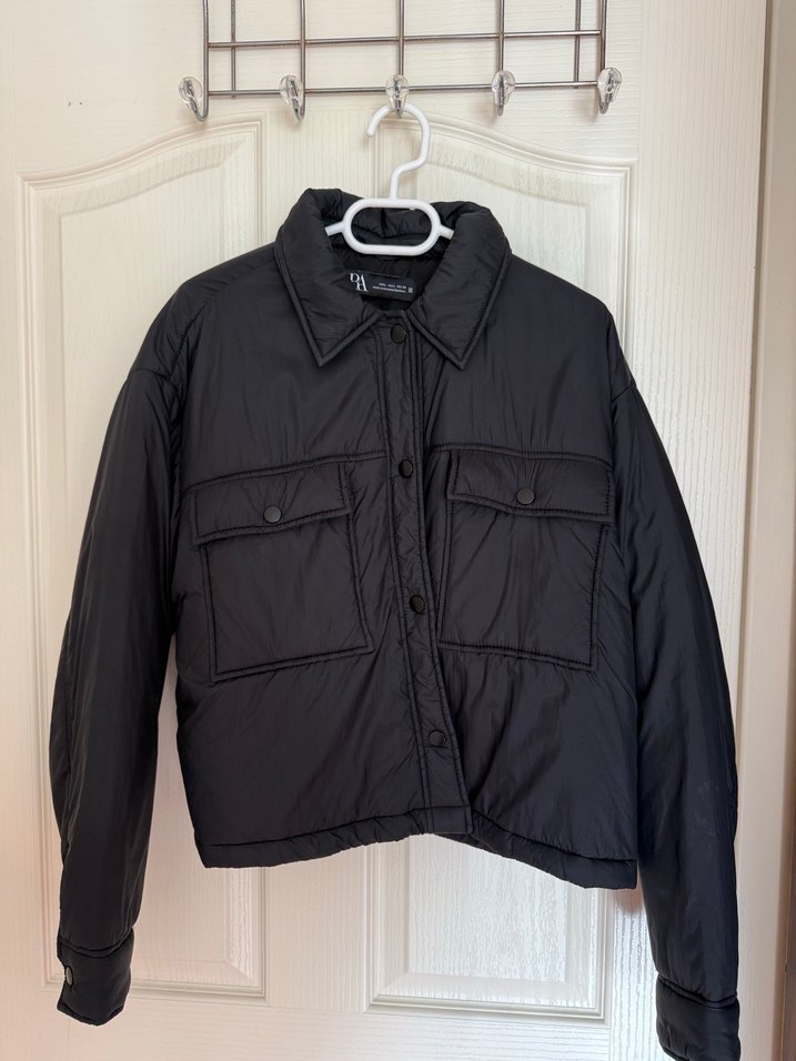 Düğmeli Siyah Oversize Kadın Ceket - Görsel 2