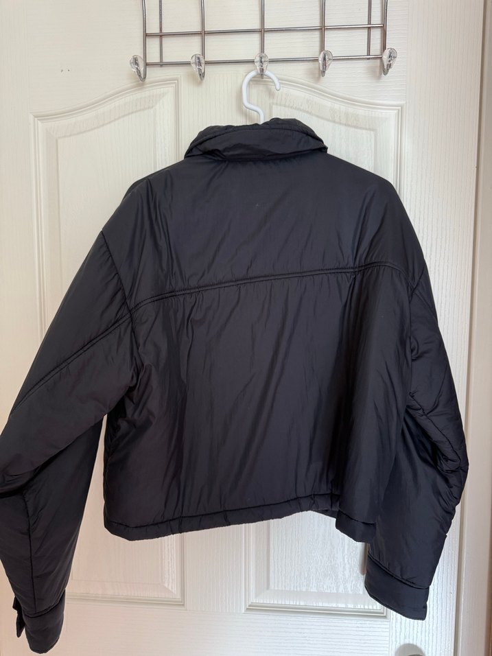 Düğmeli Siyah Oversize Kadın Ceket - Görsel 3