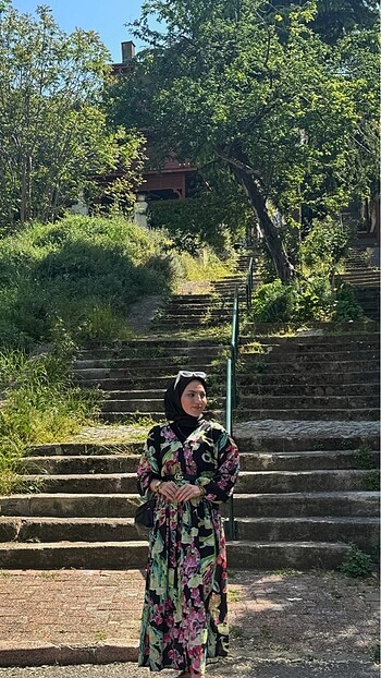 l Beden Beymen Çiçekli Elbise