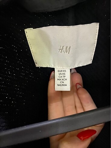 xs Beden siyah Renk h&m kaban