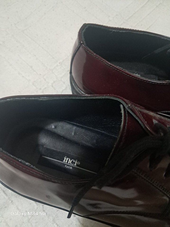 Bordo Rugan Erkek Klasik Ayakkabı - Görsel 3