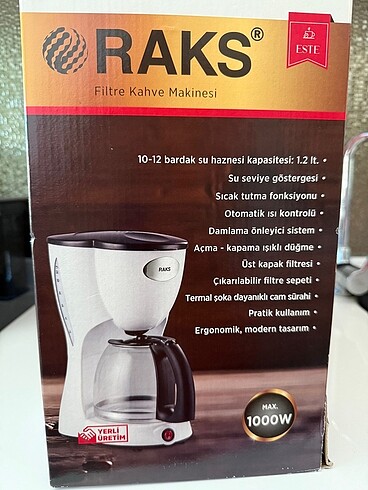 Raks Raks filitre kahve makinası