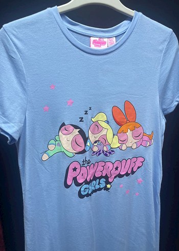 Primark Mavi Kız Çocuk Powerpuff Baskılı Tişört