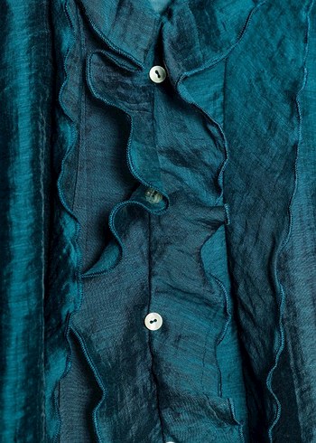 Fırfır Detaylı Kadın Gömlek #zara - Görsel 4