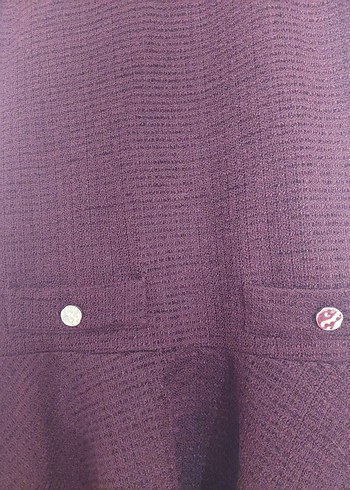 #zara #Bordo Yüksek Yakalı Kolsuz Mini #Elbise - Görsel 6