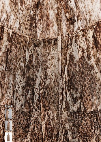 #Bohem #Yılan #Desenli #Uzun V Yakalı #zara #Elbise sırt dekolte - Görsel 5