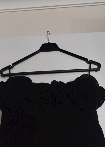 #zara #Siyah #Straplez #Çiçek Detaylı #top #büstiyer #üst - Görsel 9