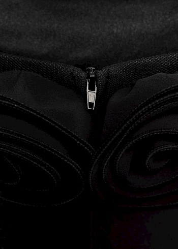 #zara #Siyah #Straplez #Çiçek Detaylı #top #büstiyer #üst - Görsel 5