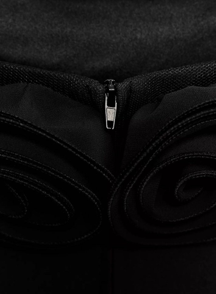 #zara #Siyah #Straplez #Çiçek Detaylı #top #büstiyer #üst - Görsel 5