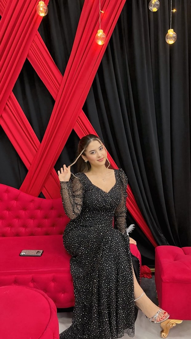 Parıltılı abiye elbise - Görsel 2