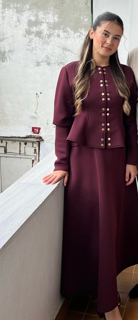 bordo alt üst takım - Görsel 2