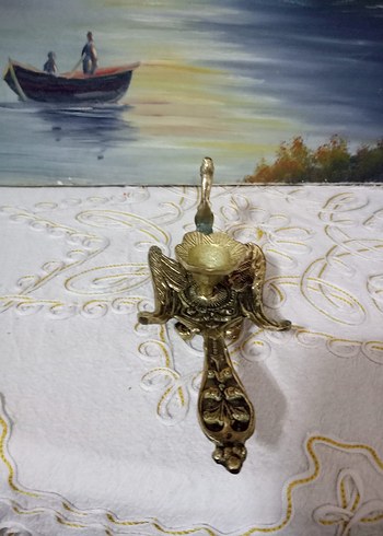 Beden Parlak Altın Renkli Dekoratif Mumluk