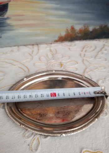  Beden beyaz Renk Vintage Parlak Beyaz Oval Tabak
