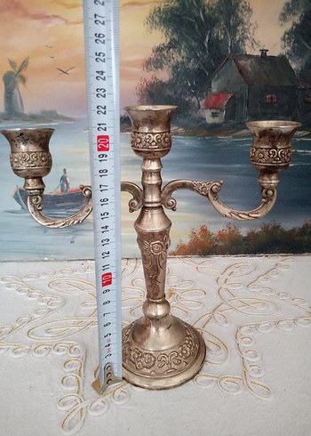 Beden Altın Renkli Üç Kollu Şamdan.koleksiyon ürün