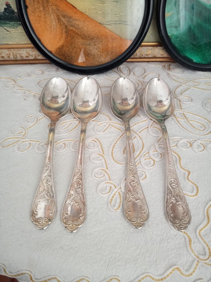 Desenli 4 Parça Tatlı Kaşığı - Görsel 4