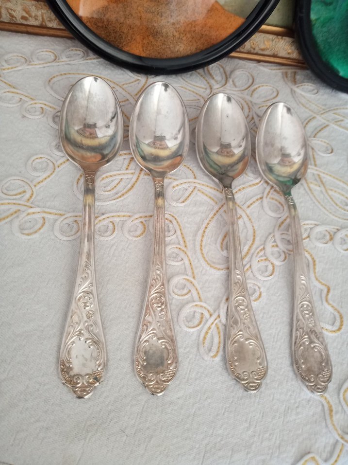 Desenli 4 Parça Tatlı Kaşığı - Görsel 2