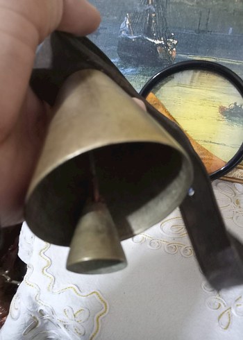 Çan pirinç antika - Görsel 7