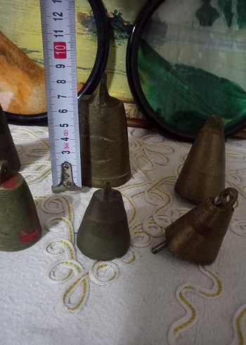 Antika Bakır Çanlar Seti - Görsel 5