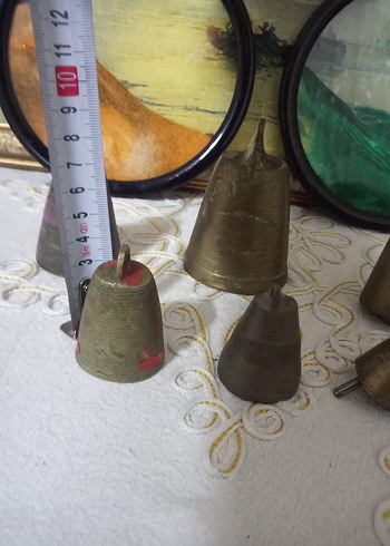 Antika Bakır Çanlar Seti - Görsel 6