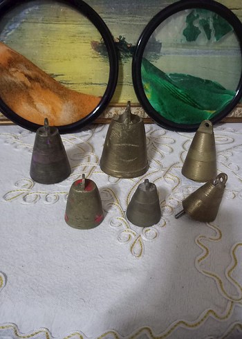 Antika Bakır Çanlar Seti - Görsel 7