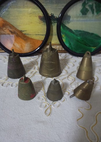 Antika Bakır Çanlar Seti - Görsel 2