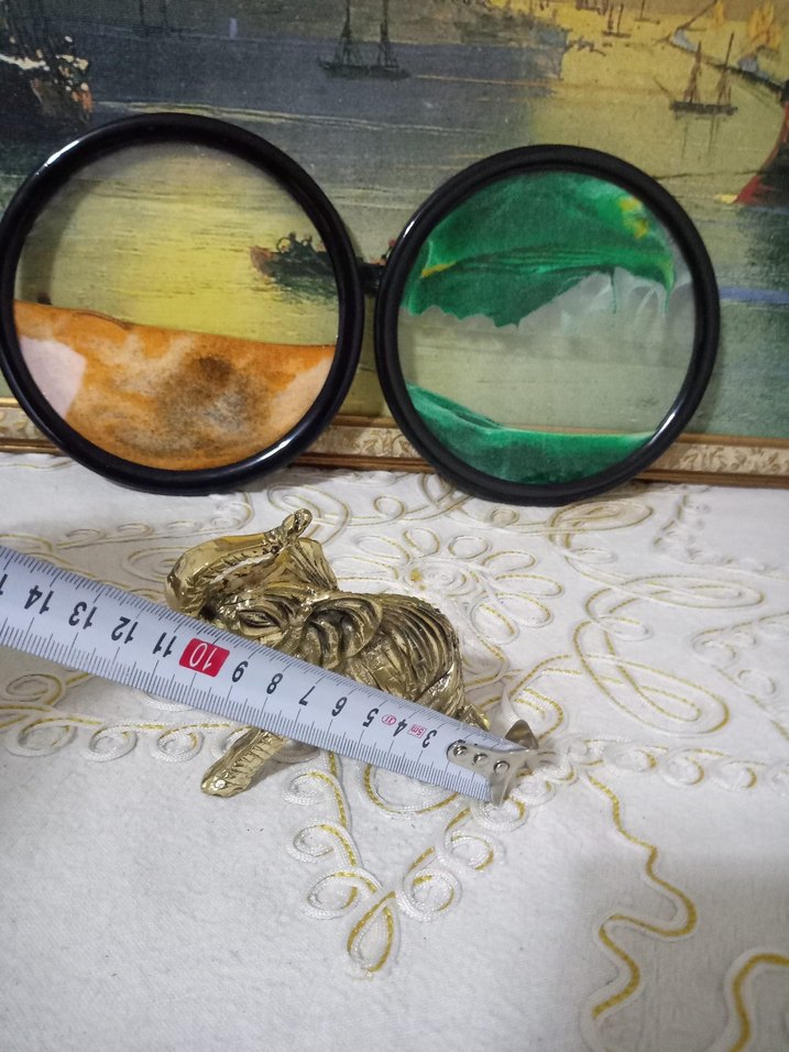 Parlak Altın Fil Figürin - Görsel 4