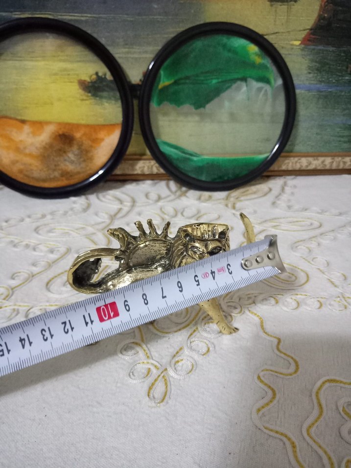 Altın Renkli Aslan Figürü - Görsel 5