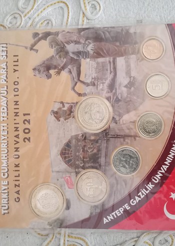 2021 Gazilik Unvanının 100. Yılı Hatıra Para Seti