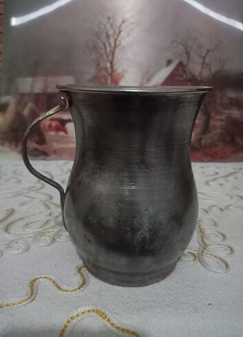 Bakır bardak antika 