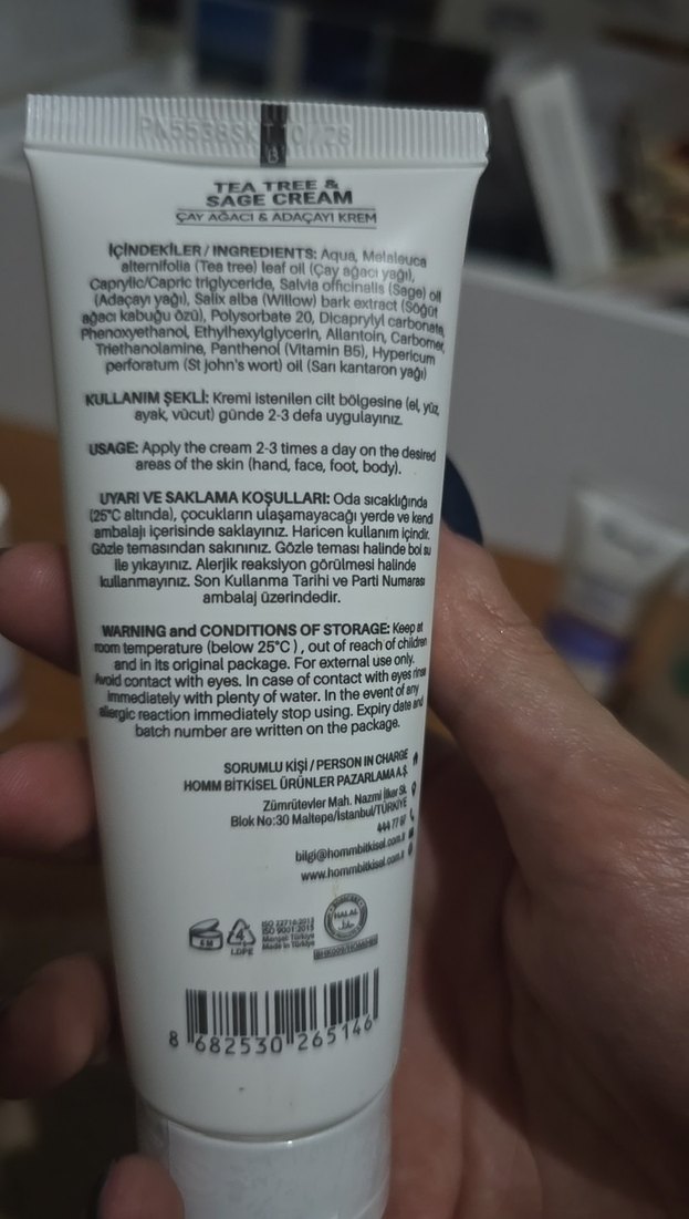 Çay Ağacı ve Adaçayı Yağlı Krem 75 ml - Görsel 2