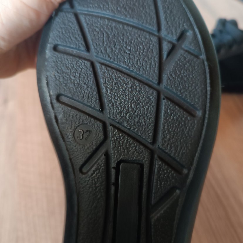 Siyah Bağcıklı Kadın Spor Ayakkabı - Görsel 3