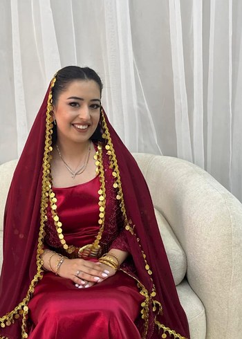Diğer Bordo İşlemeli Uzun Salaş Kadın Bindallı