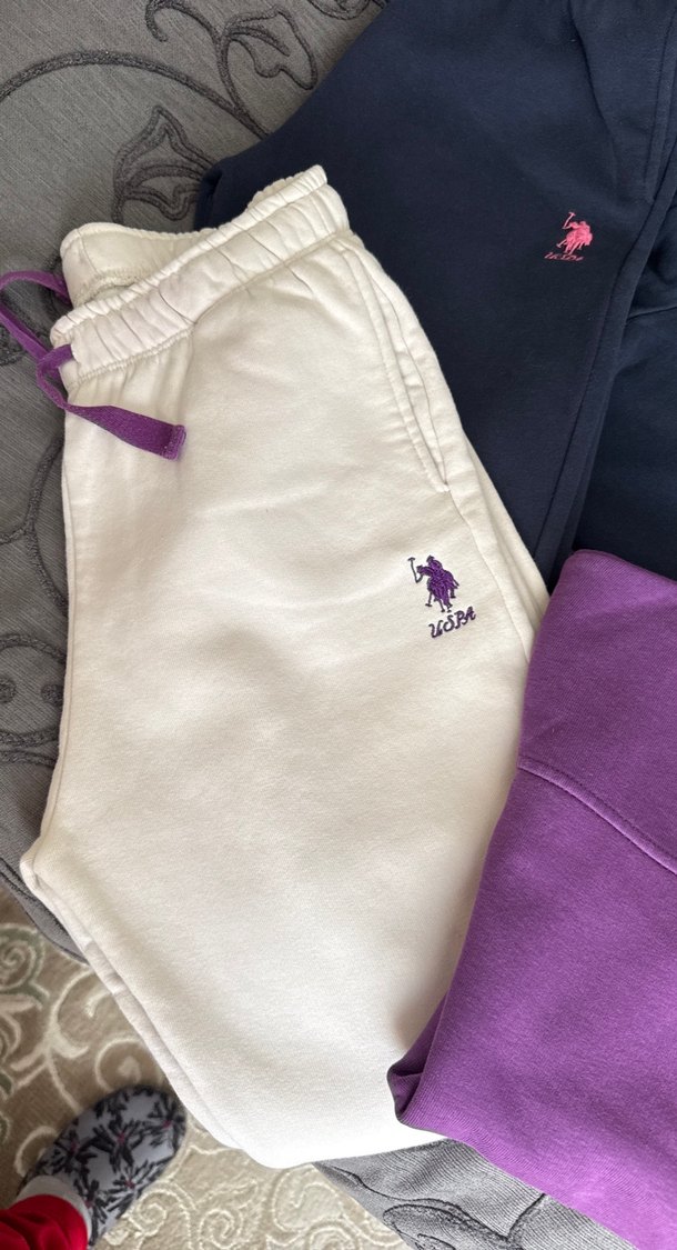 Kızlar için Mor Rahat Kesim eşofman takımı - Görsel 2