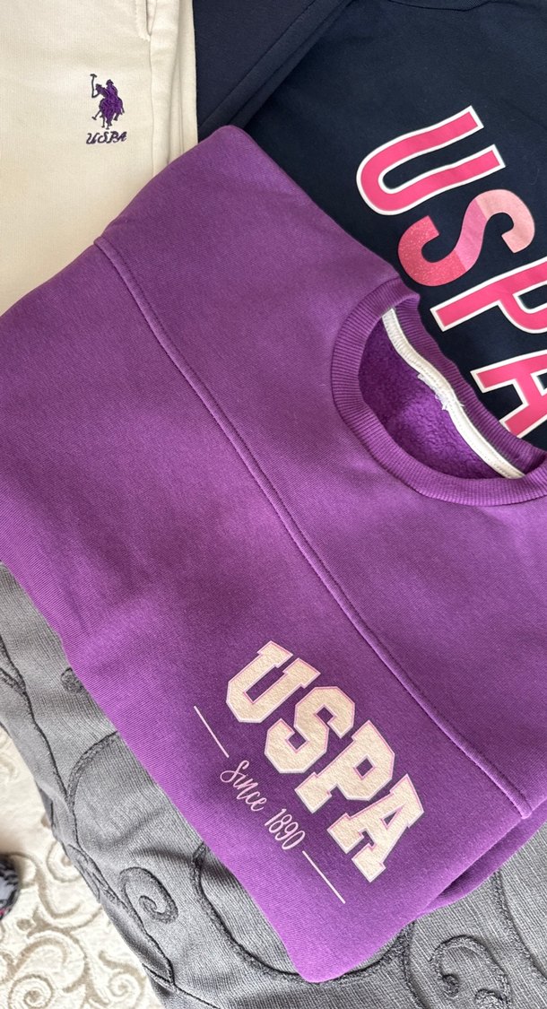 Kızlar için Mor Rahat Kesim eşofman takımı - Görsel 3