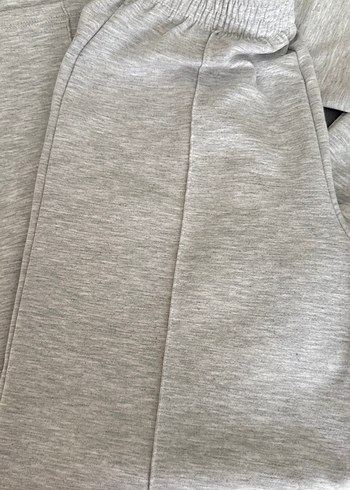 Kız Gri Fermuarlı Sweatshirt ve Eşofman Altı - Görsel 4