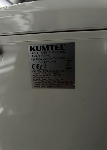 Beyaz Kumtel Mini Buzdolabı - Görsel 4