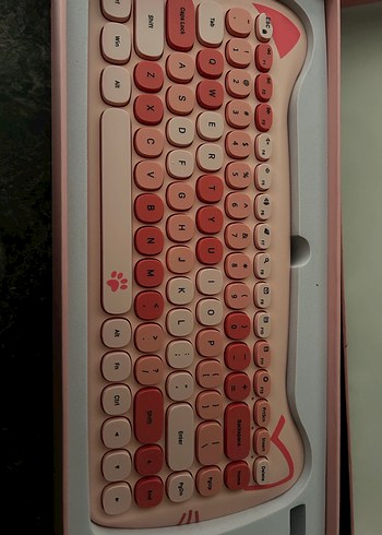 Pembe Pastel Klavye Mouse - Görsel 7