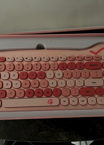 Pembe Pastel Klavye Mouse - Görsel 4