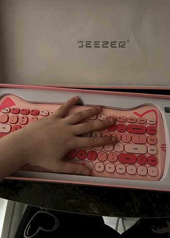 Pembe Pastel Klavye Mouse - Görsel 5