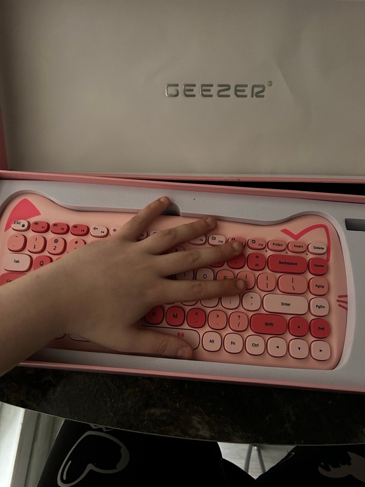 Pembe Pastel Klavye Mouse - Görsel 5