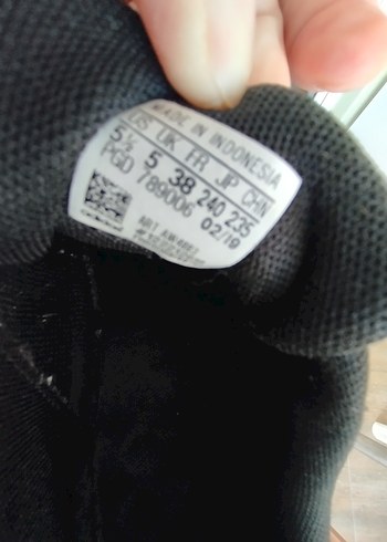 38 Beden siyah Renk Siyah Adidas Spor Ayakkabı