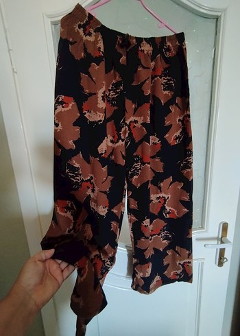 Diğer Bohem Tarz XXL Beden Yazlik Pantolon, Dökümlü Kadın Pantolon