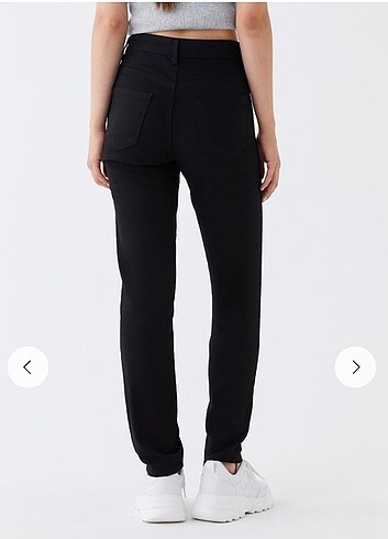 26 Beden Yüksek Bel Slim fit kadın Jean pantolon