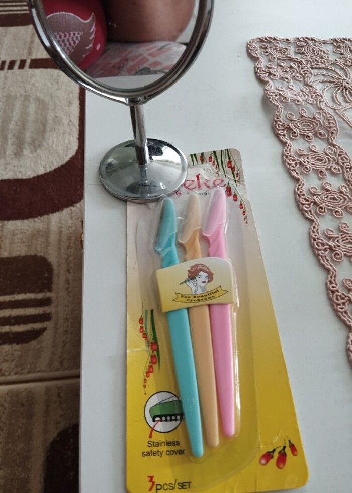 Kaş usturası (3 lü) - Görsel 3