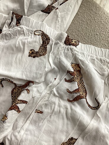 s Beden Kaplan desenli pijama takımı